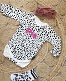 Plain or personalised animal spot bodysuit READY TO SHIP!
