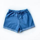 Cotton Denim Shorts