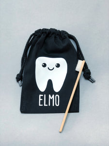 Tooth Fairy bag and bamboo toothbrush