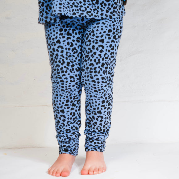 Blue Leopard Leggings