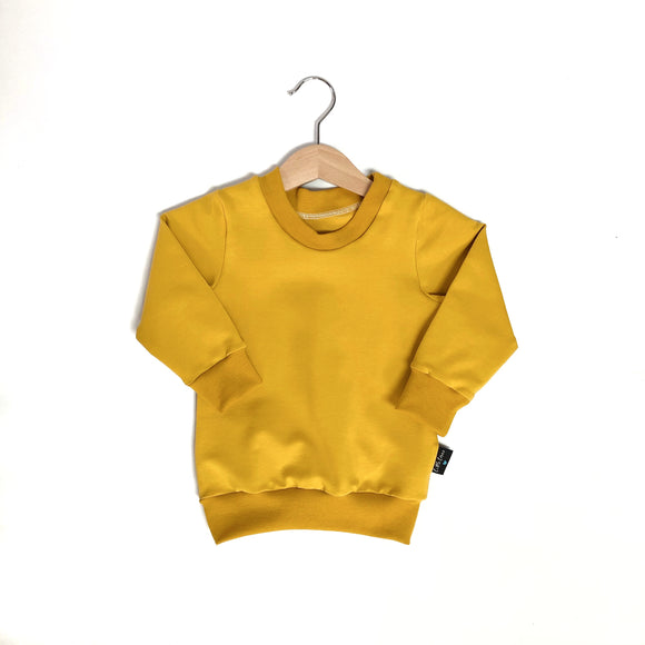Little Earthlings Mustard Sweater (free name personalisation)