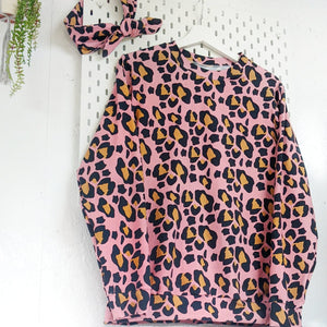 Women’s  Pink Panther Leopard Lightweight Sweater