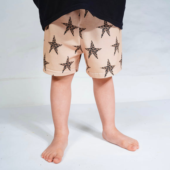 Organic Leopard Stars Shorts