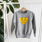Grey cheetah safari Sweater