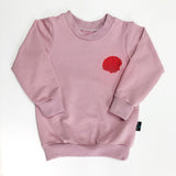 Little Earthlings Blush Pink Clam Shell Sweater